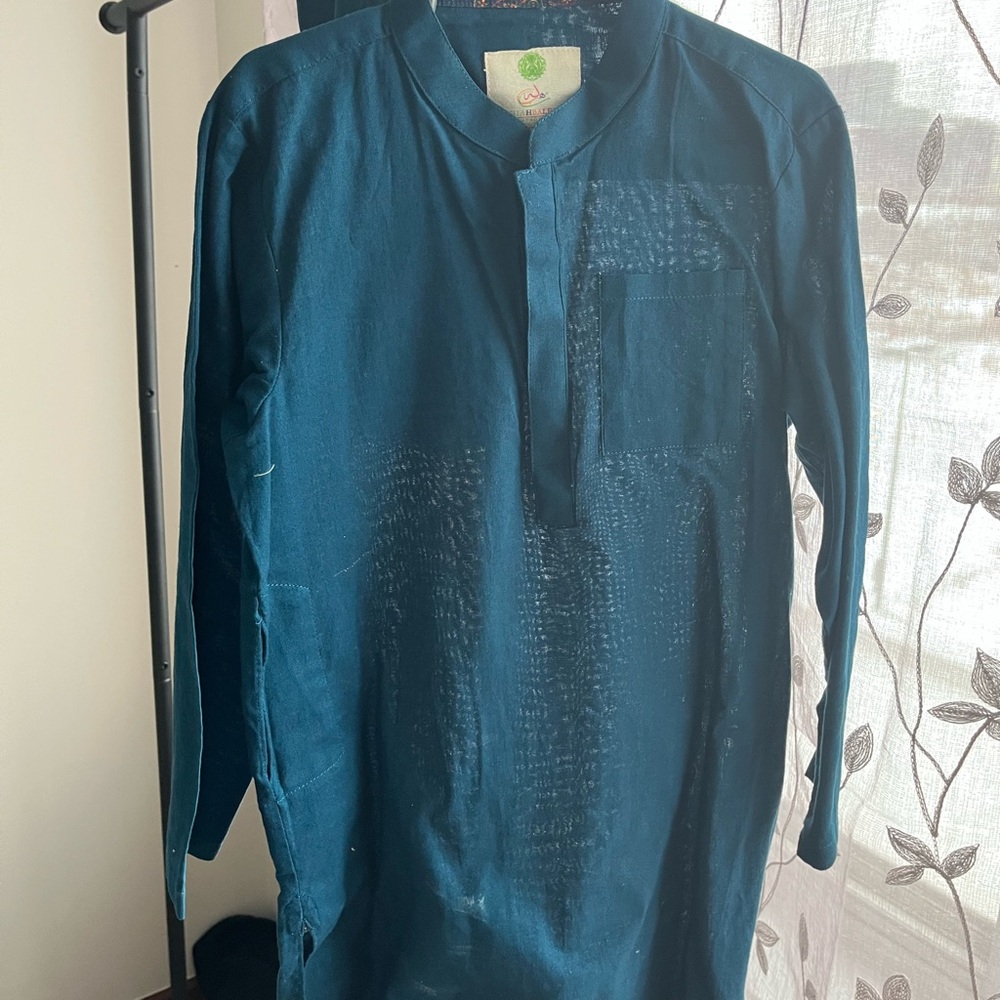 2-Piece Shalwar Kameez, Boys, Pakistani, (Dark Teal/Blue)